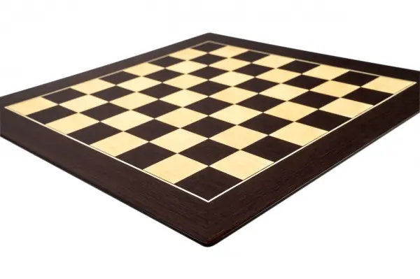 Tabla de sah no.6, lemn wenge, 55x55 cm, patrat 55 mm, Barcelona Deluxe