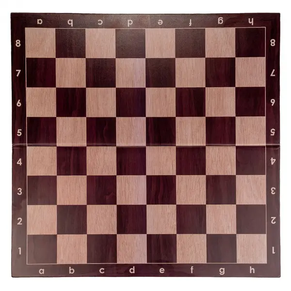 Tabla de sah pliabila PVC - Imitatie lemn, 57 mm