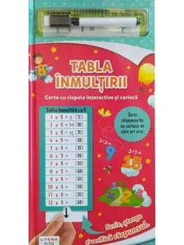 Tabla inmultirii. Carte cu clapete interactive si carioca/***