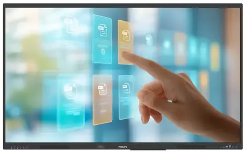 Tabla interactiva Philips E-Line 86inch 86BDL4252E, UHD 3840x2160, 50 puncte, 400 cd/m2, 8ms, Difuzoare 2x20 W, 8GB RAM, 128GB Flash, Wi-Fi, Bluetooth, Android 14