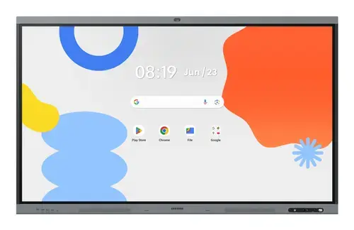 Tabla interactiva Samsung 86inch Seria WA86FX-P LH86WAFPLGCXEN, 4K UHD (3840 x 2160), Wi-Fi, Bluetooth, 8 ms, 16GB RAM, 128GB Flash, Camera 48MP, Android (Gri)