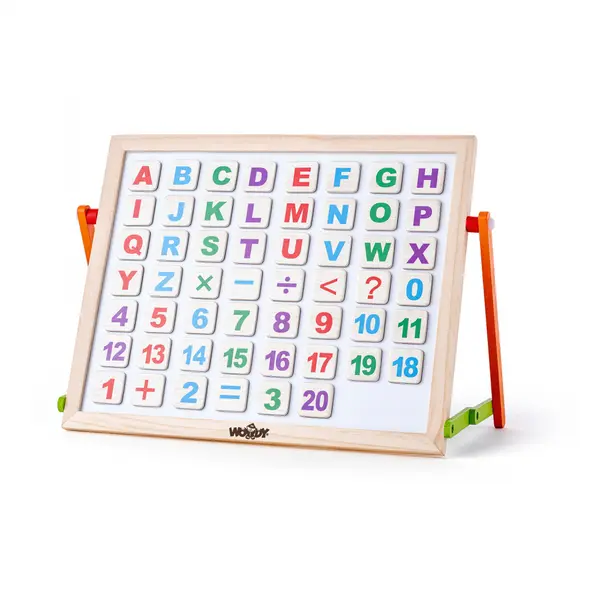 Tabla magnetica de masa cu litere , 2 fete, set educativ complet