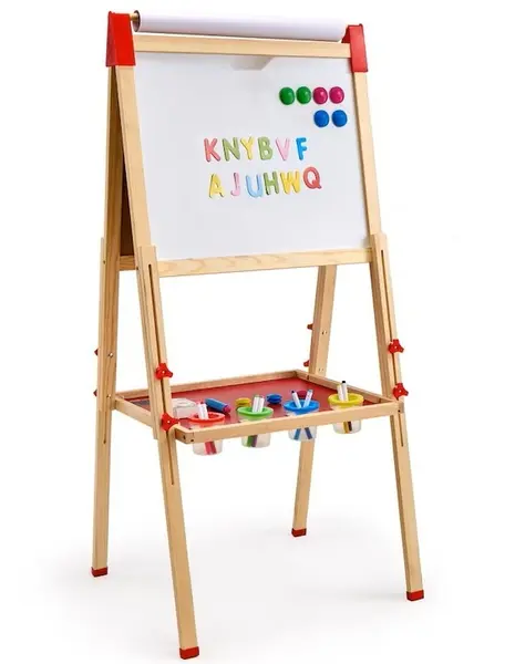Tabla magnetică dublă Smart Baby - Cu stativ, reglabilă
