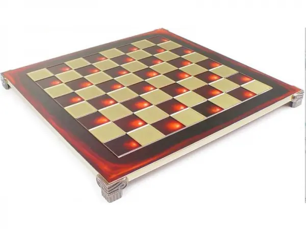 Tabla sah metal - Alama-Rosu - 28cm