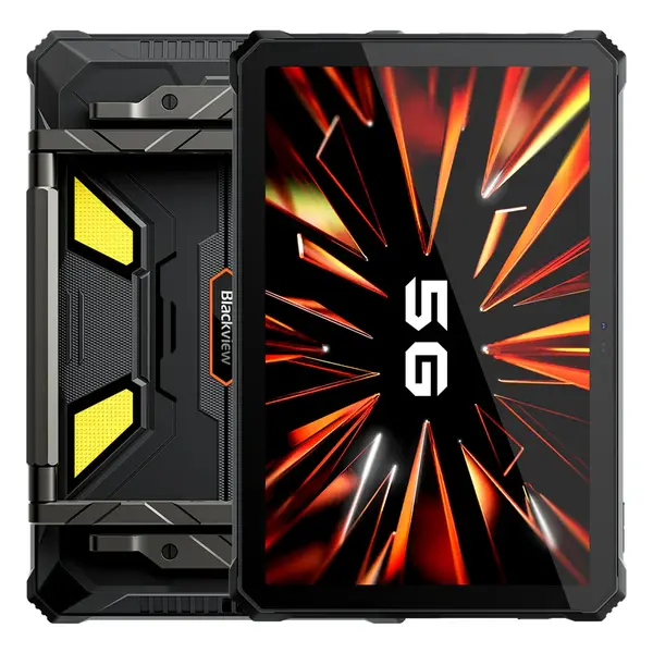 Tableta Blackview Active 12 Pro Rugged, Negru, FHD+ 11 , 2K, 5G, Proiector 200 lumeni, 32GB RAM (16GB + 16GB extensibili), 1 TB ROM, Android 15, Dimensity 7300, 30000mAh, NFC, Dual SIM