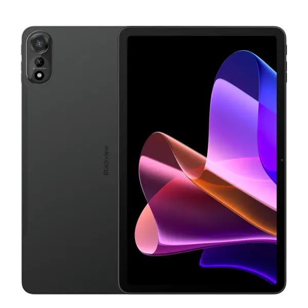 Tableta Blackview MEGA 2, Gri, 4G, 12 2K FHD+ 60Hz, 36GB RAM (12GB + 24GB extensibili), 256GB ROM, Android 15, Unisoc T615, 16MP+8MP, 9000mAh, 18W, Stylus, Face Unlock, Dual SIM