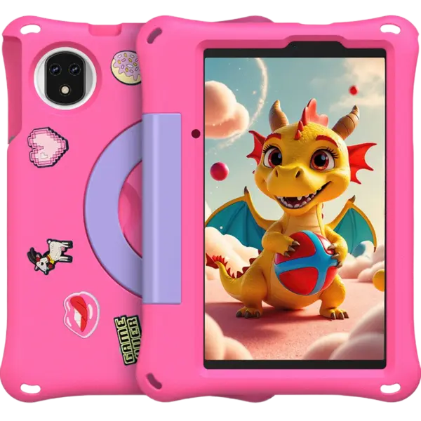 Tableta copii Ulefone Tab A9 Pro Kids, 4G, Dual SIM, 8.68 90Hz, Wi-Fi, 8GB RAM, 128GB, Dual Speakers, Android 15, Pink