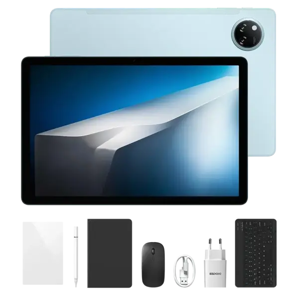 Tableta DOOGEE Tab A9 Pro Plus VIP, Albastru, 11 HD IPS, 36GB RAM (6GB + 30GB extensibili), 128GB ROM, Android 15, 8580mAh, Wi-Fi, 3.5mm Jack