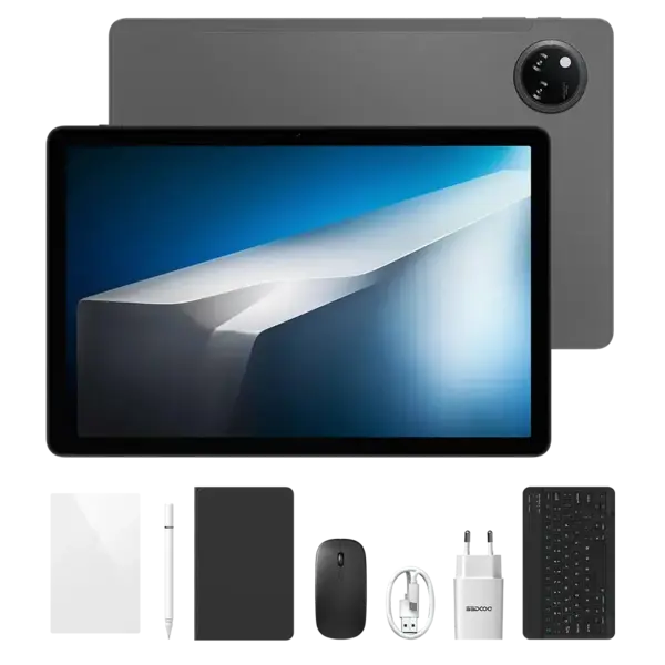 Tableta DOOGEE Tab A9 Pro Plus VIP, Gri, 11 HD IPS, 36GB RAM (6GB + 30GB extensibili), 128GB ROM, Android 15, 8580mAh, Wi-Fi, 3.5mm Jack