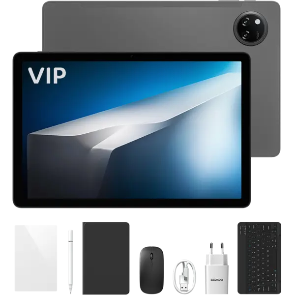 Tableta Doogee Tab A9 Pro Plus VIP, Wi-Fi, 11-inch 90Hz IPS, 6GB RAM, 128GB, Stereo Speakers, Android 15, Gray