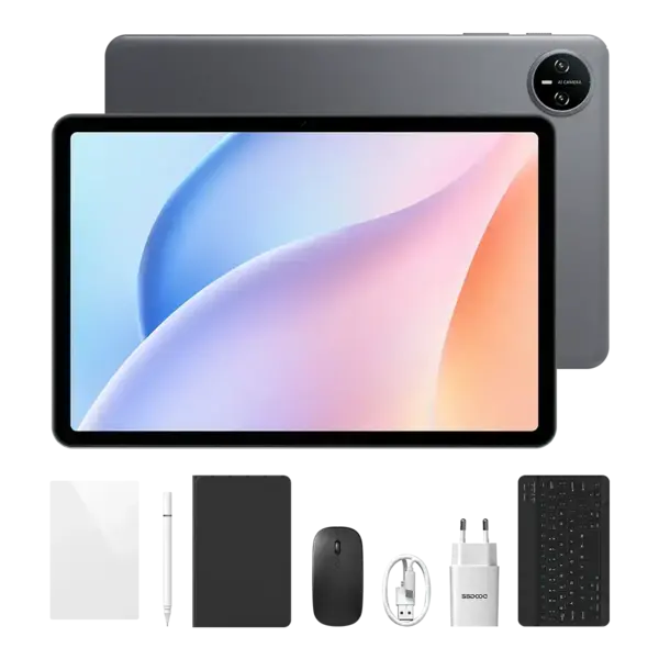 Tableta DOOGEE Tab A9 Pro VIP, Gri, 10.1 HD IPS, 20GB RAM (4GB + 16GB extensibili), 128GB ROM, Android 15, Unisoc T7200, Wi-Fi 5, 6580mAh