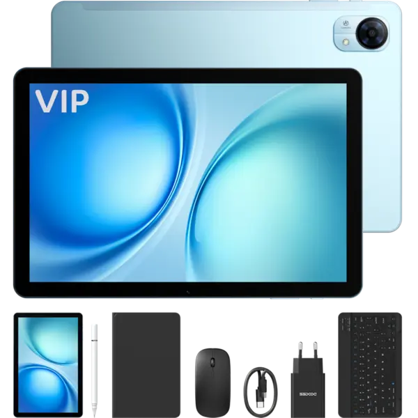 Tableta Doogee Tab G5 VIP, 4G SIM, Wi-Fi, 10.1-inch 120Hz IPS, Octa-Core, 128GB, Camera 8MP + 5MP, GPS, Stereo, Android 16, Blue