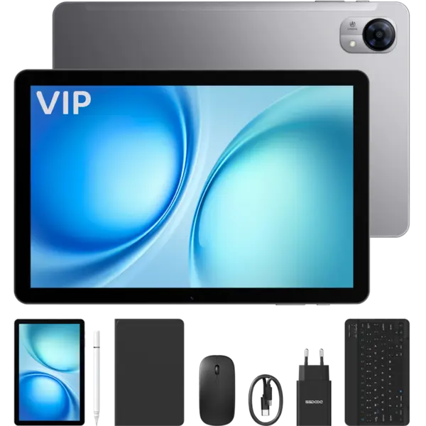 Tableta Doogee Tab G5 VIP, 4G SIM, Wi-Fi, 10.1-inch 120Hz IPS, Octa-Core, 128GB, Camera 8MP + 5MP, GPS, Stereo, Android 16, Gray