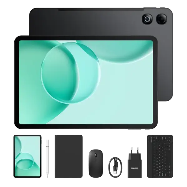 Tableta DOOGEE Tab G6 Max VIP, Negru, 13 FHD, 32GB RAM (6GB + 26GB extensibili), 256GB ROM, Baterie 10800mAh, Android, Wi-Fi