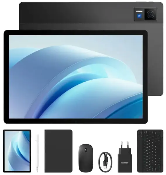 Tableta Doogee U13 VIP, Wi-Fi, Negru, 13 FHD+ IPS 90Hz, 32GB RAM (6GB + 26GB Extensibili), 256GB ROM, 13MP + 5MP, Android 16, Unisoc T7280, 11000mAh, 18W, Face ID, Quad Speakers