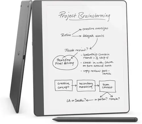 Tableta ePaper Amazon Kindle Scribe 2024, 16GB, Premium Pen, Display 10.2inch glare-free, 300 ppi, Wi-Fi, USB-C (Gri)