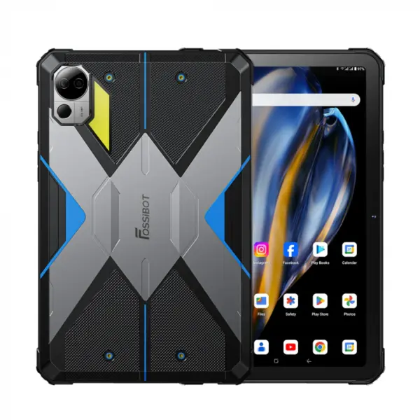 Tableta Fossibot DT2 Albastra 4G, 10.4 HD 2K, 20GB RAM (12GB + 8GB extensibili), 256GB ROM, 64MP+32MP, Android 13, MT8781 Octa Core, 22000mAh, incarcare 66W, NFC, OTG, Wifi6, Quad Box, Dual SIM