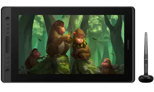 Tableta grafica Huion Kamvas Pro 16, cu Display, Suport Tableta, Presiune 8192, 5080 lpi, 344.16 x 193.59 mm, USB (Negru)