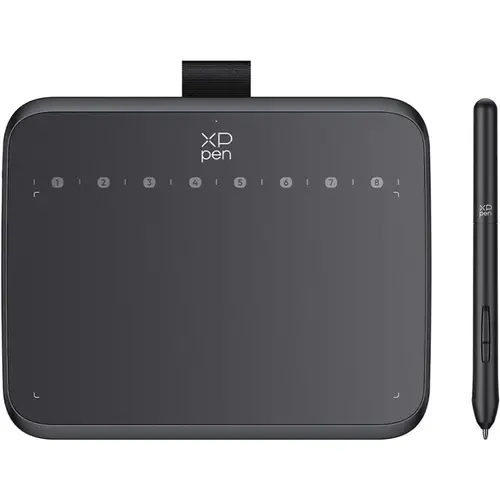 Tableta grafica XP-PEN Deco 640, 7.41x5.90inch, 5080LPI, Tilt, USB Type-C, 16384 niveluri presiune, include 10 varfuri de rezerva, 220RPS