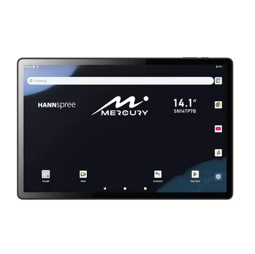 Tableta Hannspree Mercury, Procesor Mediatek MTK8786 Octa-Core, Ecran 14.1inch, 6GB RAM,128GB Flash, 13MP, Wi-Fi, Bluetooth, Android (Negru)