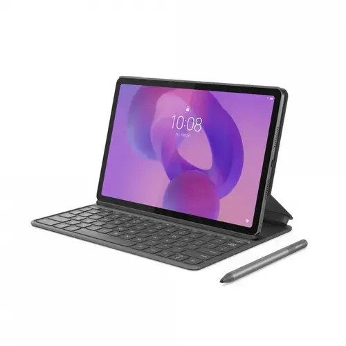 Tableta Lenovo Idea Tab TB336FU, Procesor MediaTek Dimensity 6300, Ecran IPS 2.5K 11inch, 8GB RAM, 256GB Flash, 8MP, Wi-Fi, Bluetooth, Android + Lenovo® Tab Pen si Lenovo Folio Keyboard (Gri)