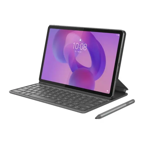 Tableta Lenovo Idea Tab TB336FU, Procesor MediaTek Dimensity 6300, Ecran IPS 2.5K 11", 8GB RAM, 256GB Flash, 8MP, Wi-Fi, Bluetooth, Android + Lenovo® Tab Pen si Lenovo Folio Keyboard Gri