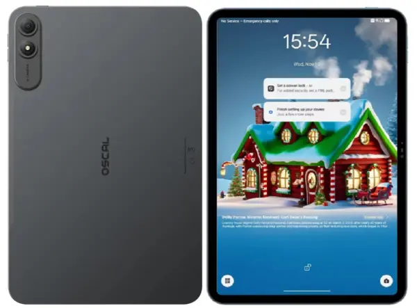 Tableta Oscal Pad 200, Gri, 4G, 13.4 FHD+ 120Hz, Android 16, 24GB RAM (6GB + 18GB Extensibili), 128GB ROM, Unisoc T7280, 16MP, PC Mode 3.0, Functii AI, Face ID, 8300mAh, 18W, Dual SIM