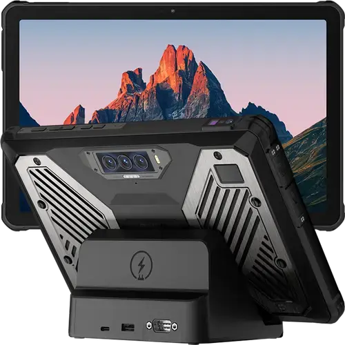 Tableta Oukitel RT10 Rugged Industry, Procesor MediaTek Dimensity 7400X Octa-Core, Ecran 11inch 120Hz, Dimensity 7400X, 12GB RAM, 512GB, NFC, 5G, Dual SIM, Android 15 (Negru)
