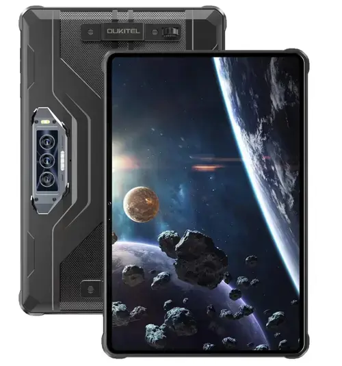 Tableta Oukitel RT8, Procesor MediaTek Helio G99 Octa-Core, Ecran IPS 2K 11inch, 6GB RAM, 256GB Flash, Camera Tripla 48MP+20MP+MP, Wi-Fi, Bluetooth, 4G, Dual SIM, Android, Fara incarcator (Negru)