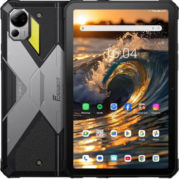 Tableta rugged Fossibot DT3, 5G SIM + Wi-Fi, 10.4-inch 2K, Dimensity 7300, 12GB RAM+ 256GB, NFC, Stereo, 21560mAh, Android 15