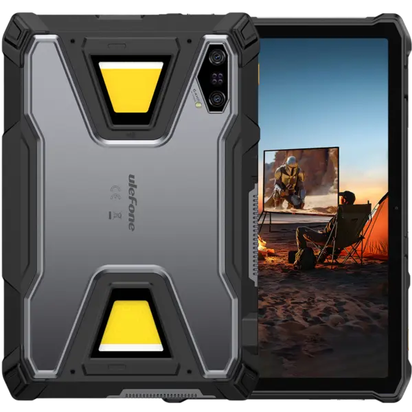Tableta rugged Ulefone Armor Pad 5 Ultra, Video Proiector, 5G, Wi-Fi, 11 90Hz, 12GB RAM, 512GB, NFC, 24200mAh, 120W, Android 15