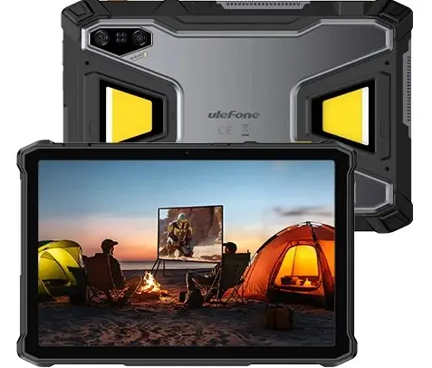 Tableta Ulefone Armor Pad 5 Pro, Negru, 5G, 11 FHD+, Android 15, 32GB RAM (12GB + 20GB Extensibili), 512GB ROM, 64MP, Night Vision, Dimensity 7400X, 24200mAh, 120W, Dual SIM