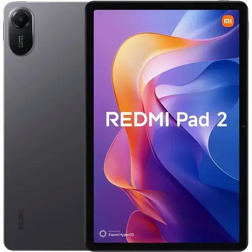 Tableta Xiaomi Redmi Pad 2, Procesor MediaTek Helio G100-Ultra, Ecran 11inch, 4GB RAM, 128GB Flash, 8MP, WiFi, Bluetooth + Husa Book Cover (Gri)