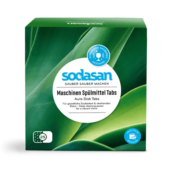 Tablete pentru masina spalat vase ecologice 25buc 625g Sodasan