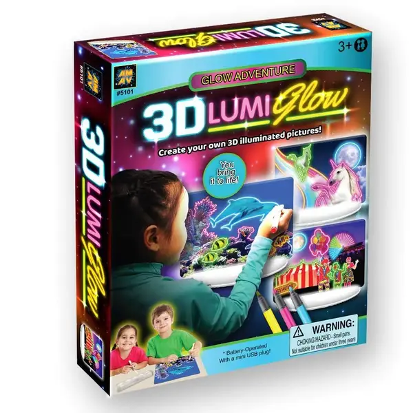 Tablita de desenat AM-AV iluminata cu desene 3D