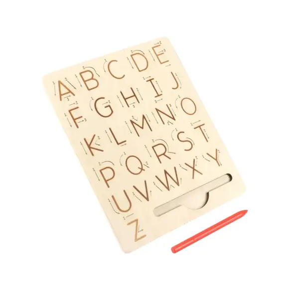 Tăbliță Montessori din lemn – Învață alfabetul - Default Title