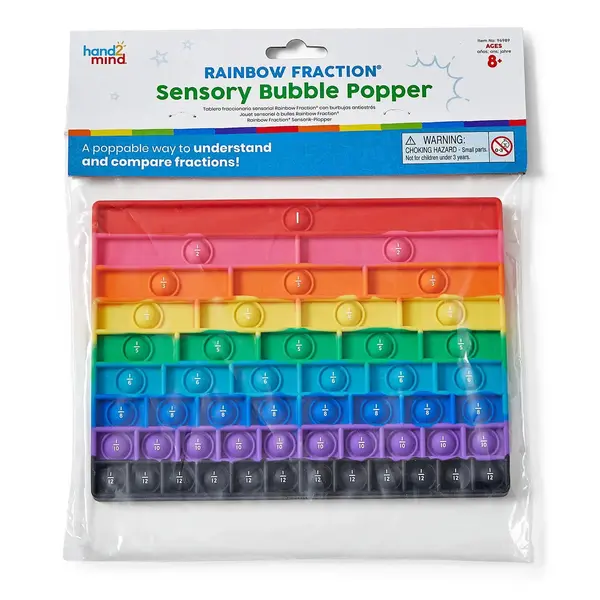 Tablita senzoriala cu fractii - Rainbow Fraction