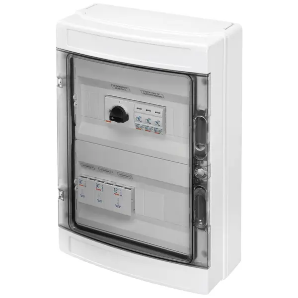 Tablou 3 siruri pentru sistemele fotovoltaice 600V DC 25A Gewiss GWD9902