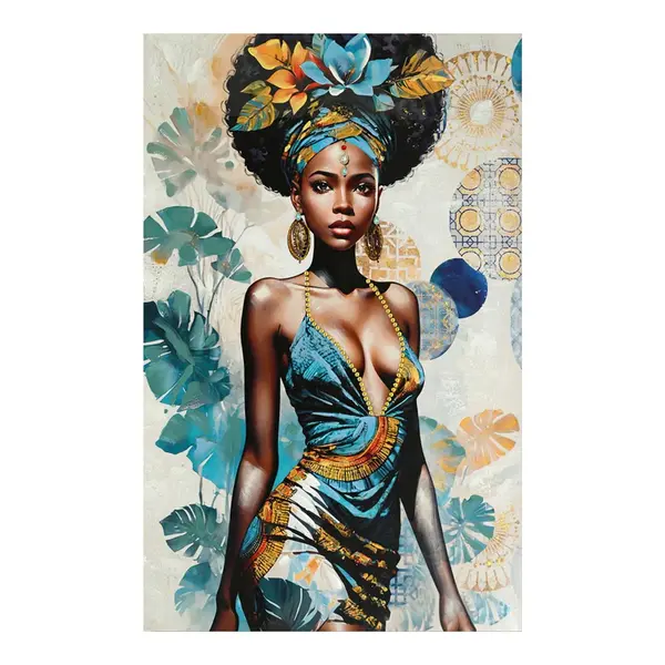 Tablou Canvas 3D Georgina, Multicolor, 80x120 cm