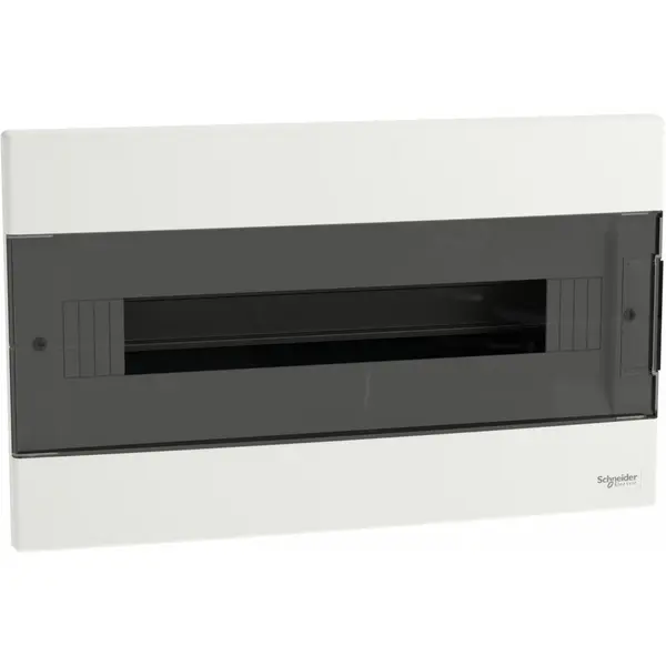 Tablou cu montaj incastrat, 1x18 Module, usa fumurie, cu 2 blocuri terminale Schneider EZ9EUA118