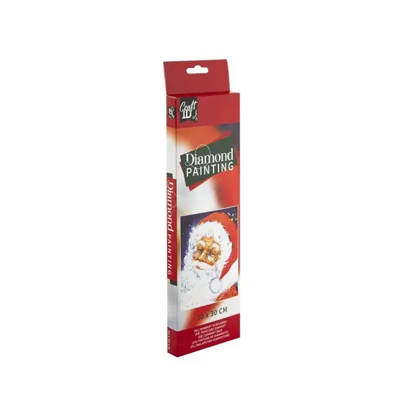 Tablou cu pietricele decorative cu imagine de Craciun 30x30 cm