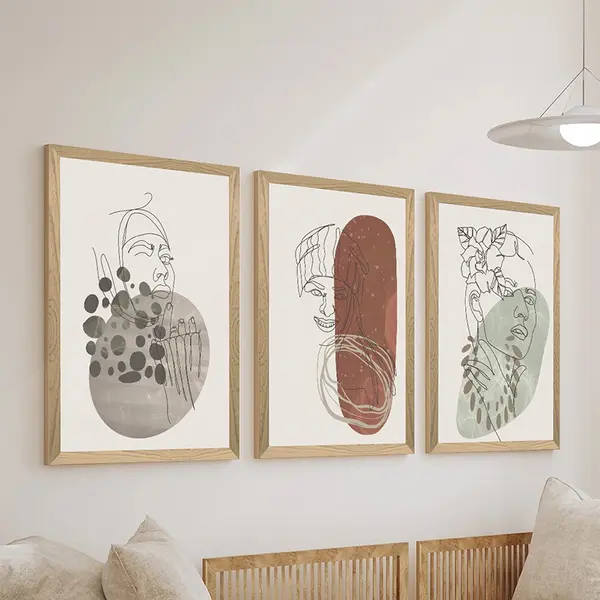 Tablou cu rama, Linento, Multicolor, 0.3x33x48 cm