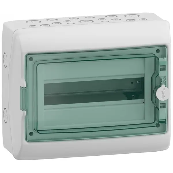 Tablou electric aparent Kaedra, Ip 65, 1 X 12 module, usa transparenta Schneider 13981
