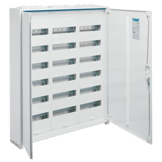 Tablou electric metalic, 216 (6X36)module , aplicat, Hager, Univers, IP44 Hager FWB63S