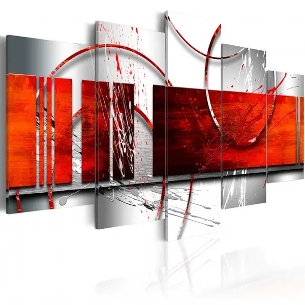 Tablou - Emphasis: red theme 200x100 cm