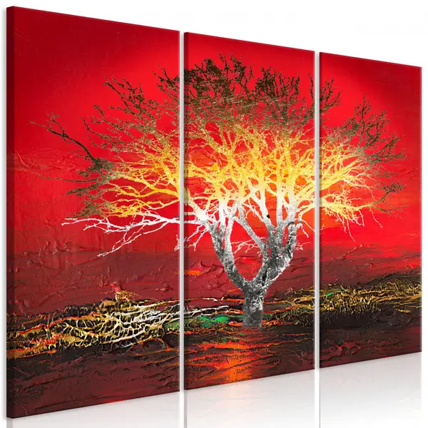 Tablou - Fiery Sky (3 Parts) 120x80 cm