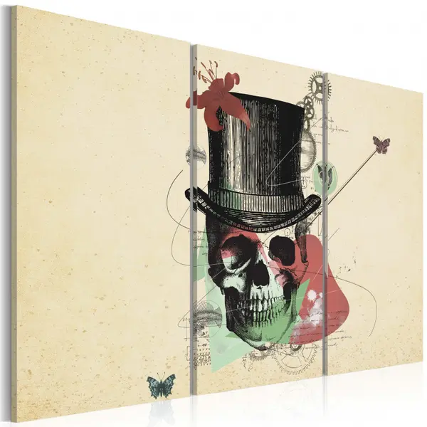 Tablou - Gentleman's skeleton 90x60 cm