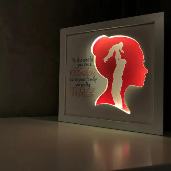 Tablou luminos Parinti si copii 028