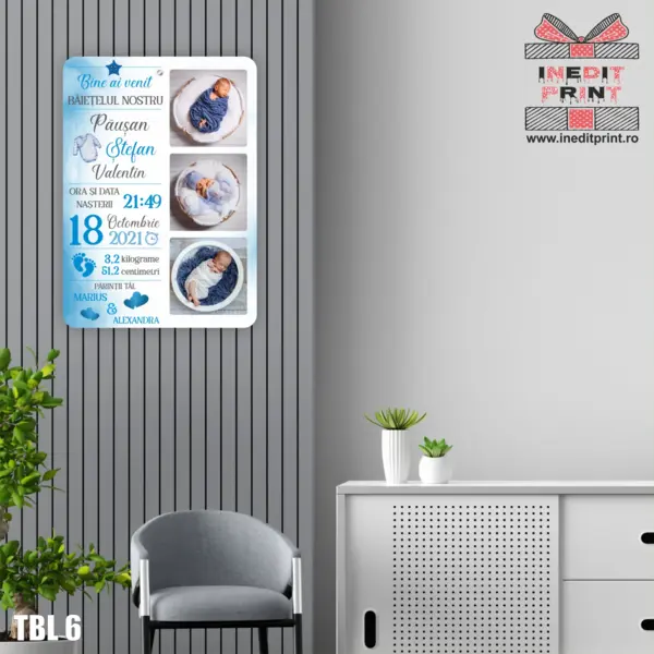 Tablou personalizat Bine ai venit TBL6 A5 (21x15)