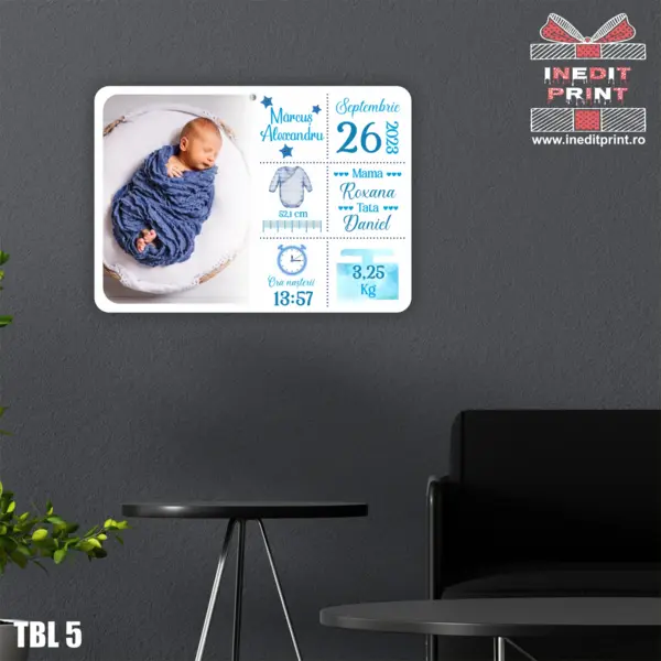 Tablou personalizat New Born TBL5 A3 (42x30)